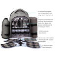 Custom Cooler Compartment Wine Bag Picnic Set Multifunction 4 Person Picnic Backpacks Bags with Blanket